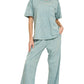 Acid Wash Pants Set