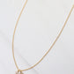 Gold Cross Charm Necklace