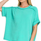 Mint Round Neck Top