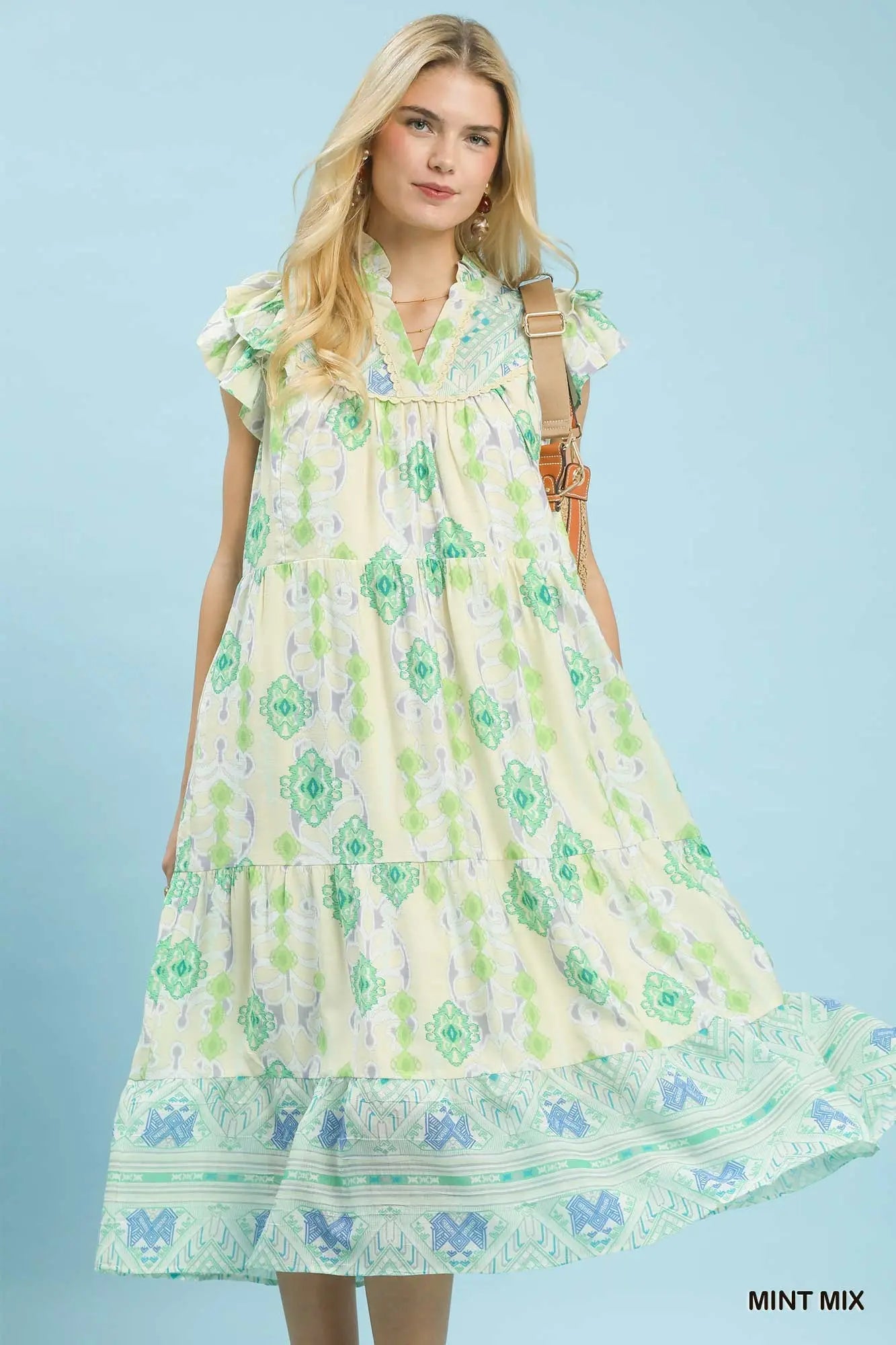 Boho Mix Printed Dress