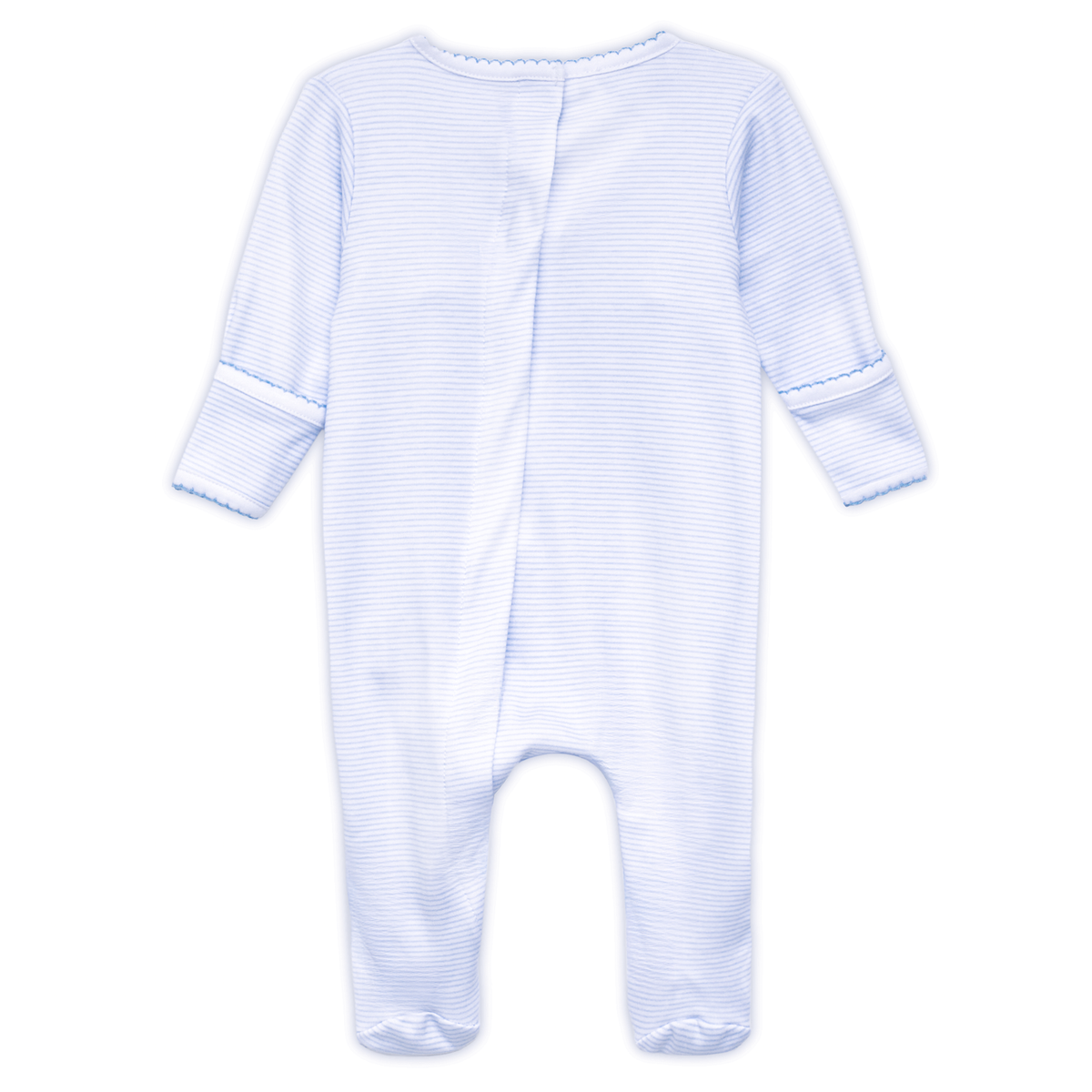 Jacob Smocked Footie - Light Blue