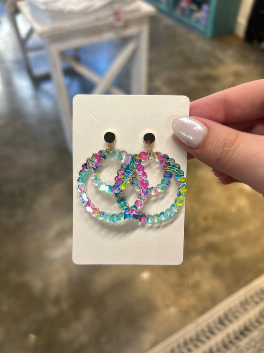 Round Colorful Earrings