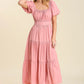 Puff Sleeve Smocked Dress