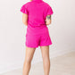 Hot Pink Flutter Sleeve Set