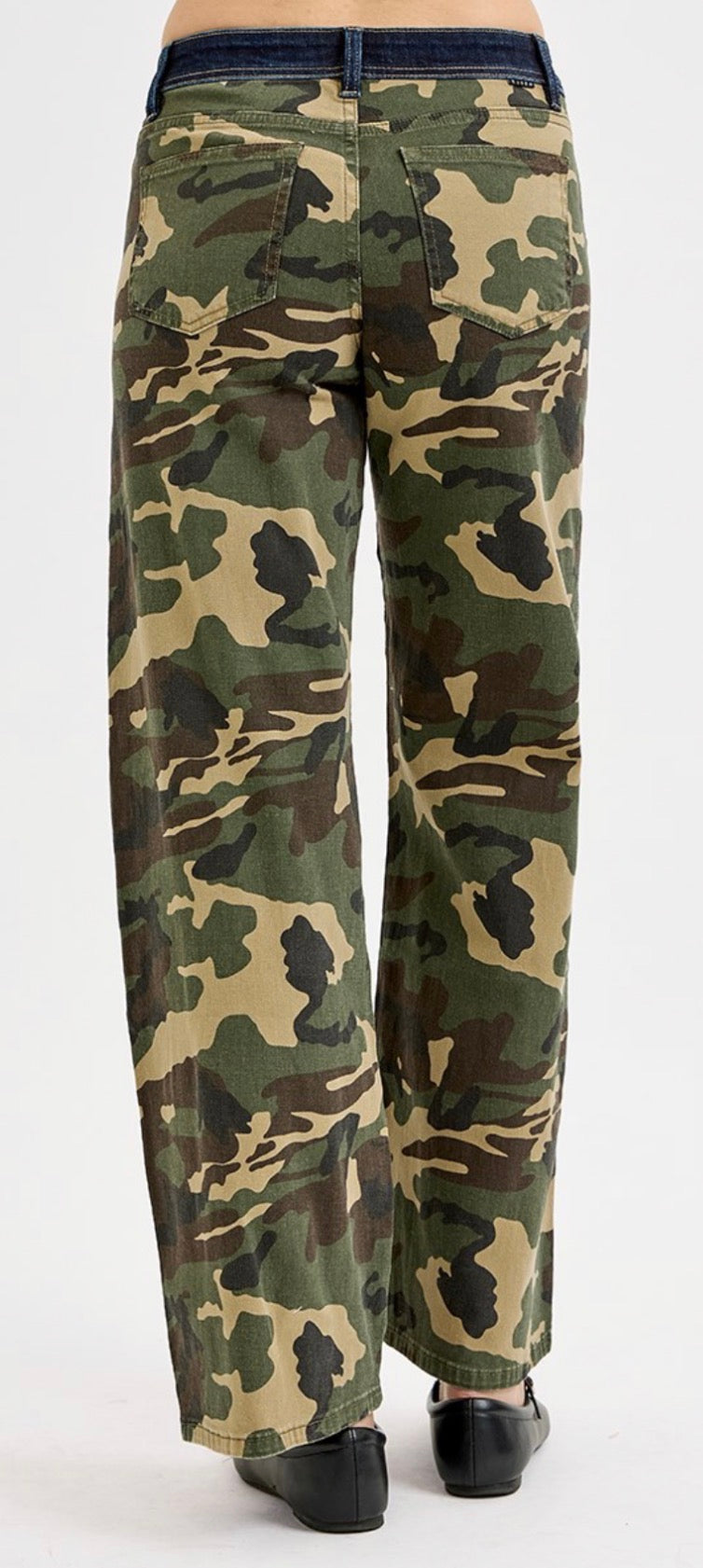 Straight Leg Camo Jeans