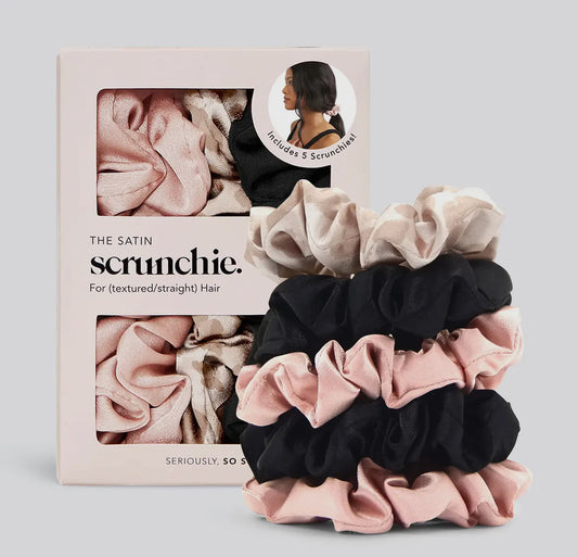 Satin Scrunchies 5pc