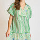 Green Boho Midi Dress