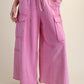 Washed Terry Cargo Pants