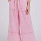 Pink Mineral Washed Knit Pants