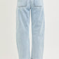 Light Washed Cropped Barrel Jeans
