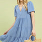 Peri Blue Babydoll Dress