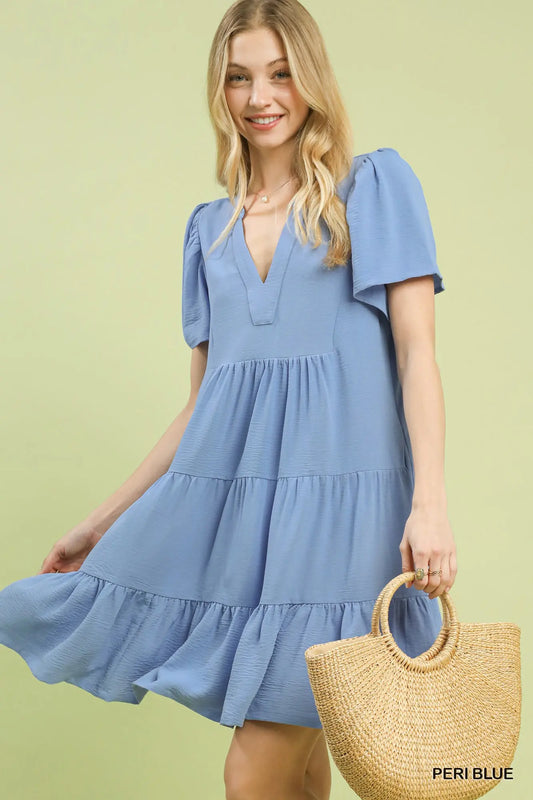 Peri Blue Babydoll Dress