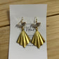 Clear & Gold Earrings