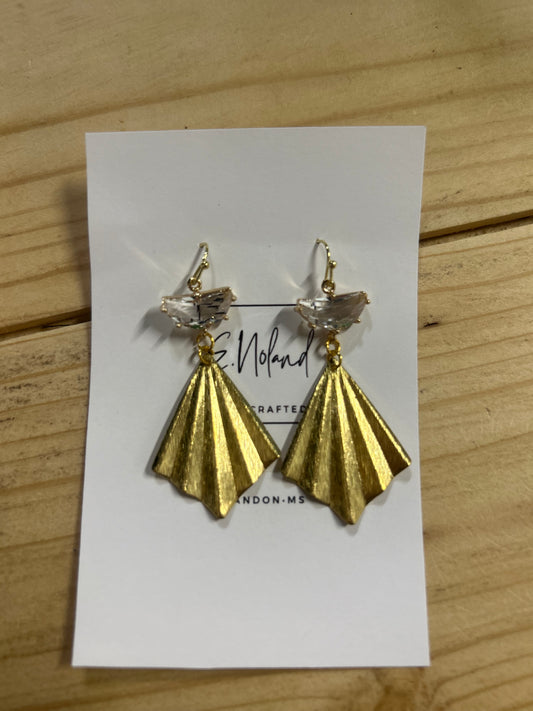 Clear & Gold Earrings