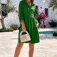 Collared Shirt Dress w/ Pockets