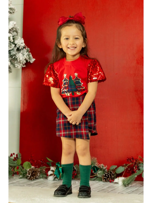 Kids Red Tree Top