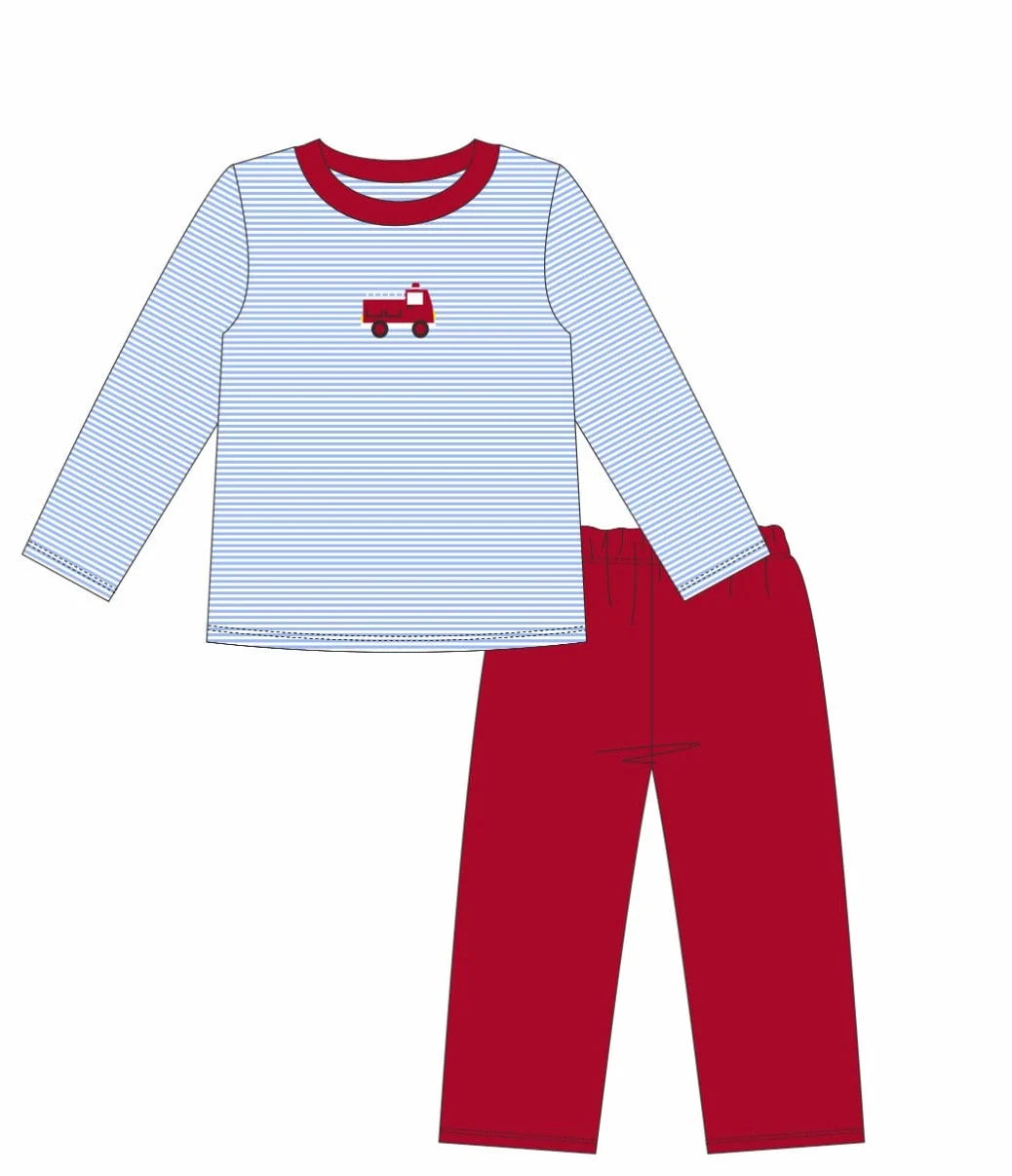 Fire Truck Pants Set