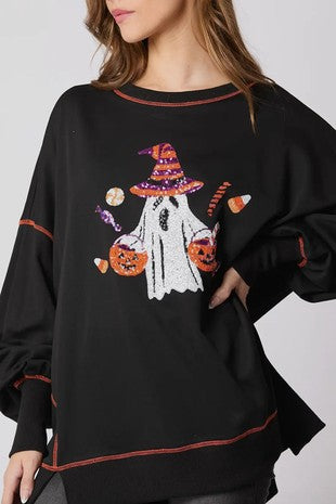 Ghost Sequin Sweatshirt