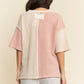 PLUS CASUAL PULLOVER SHORT SLEEVE KNIT TOP
