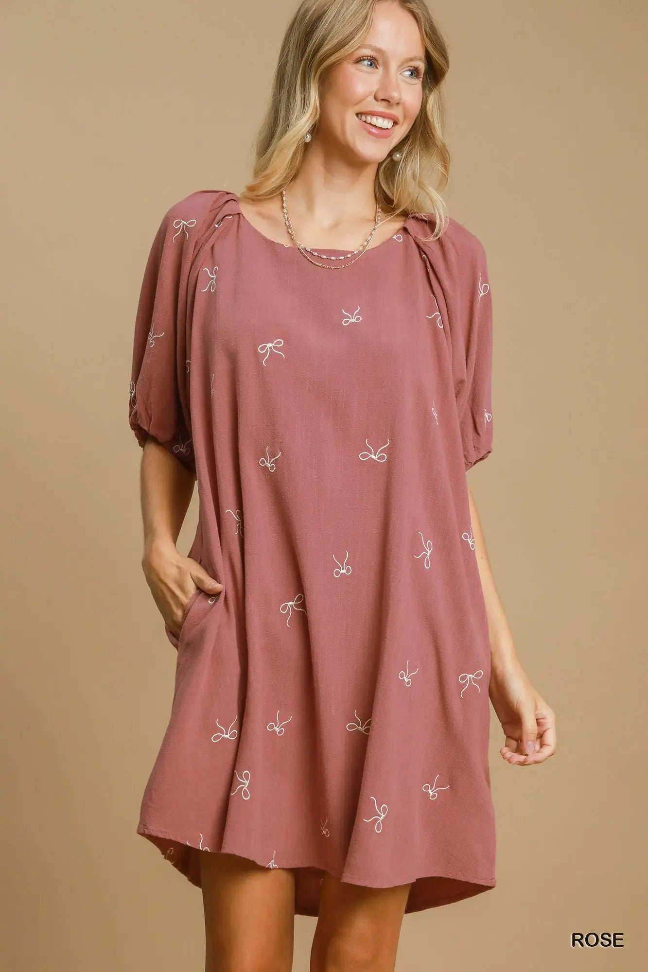Linen Bow Dress