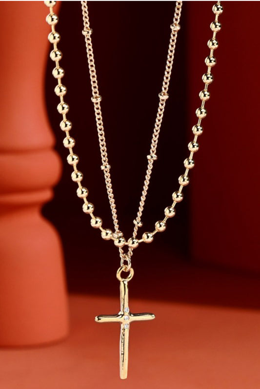 Gold Cross Necklace