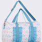Women Bow Print Canvas Travel Bag
