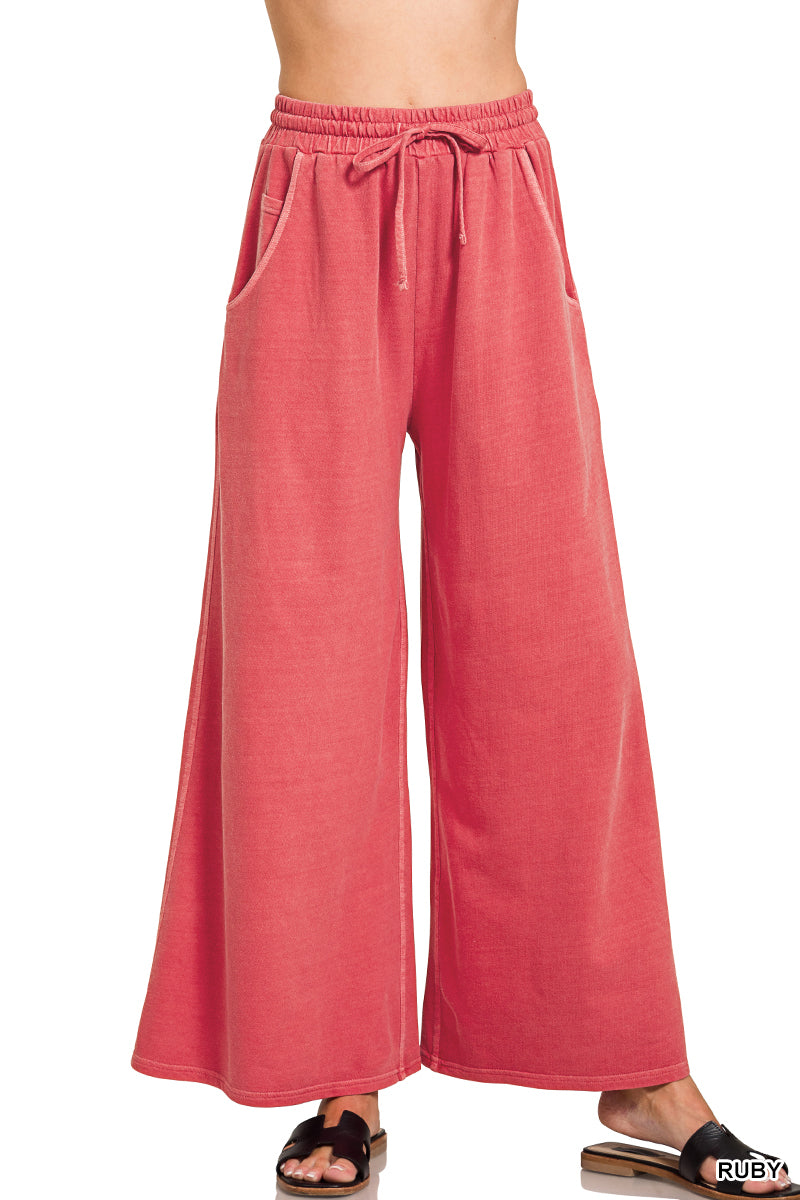 French Terry Washed Pants