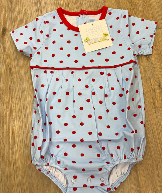 Blue Apple Print Bubble