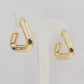 Triangle Gold Earrings