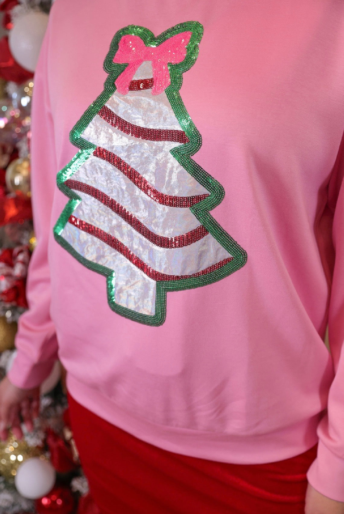 Bow Christmas Cake Tree Top