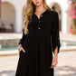 Collared Shirt Dress w/ Pockets