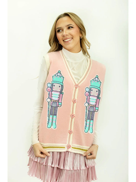 Sequin Nutcracker Vest