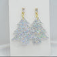 Glitter Tree Earrings