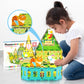 PicassoTiles 52pc Farm Theme Magnetic Tile Building Set