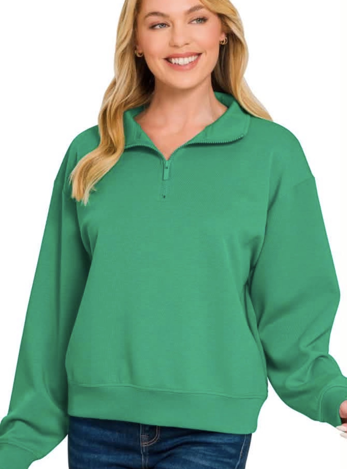 Quarter Zip Scuba Top