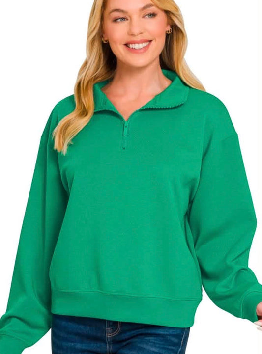 Quarter Zip Scuba Top