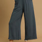 Frayed Hem Wide Leg Pants
