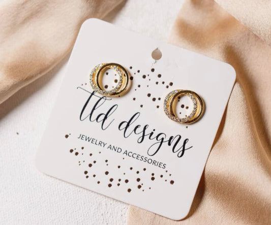 Double Hoop Studs