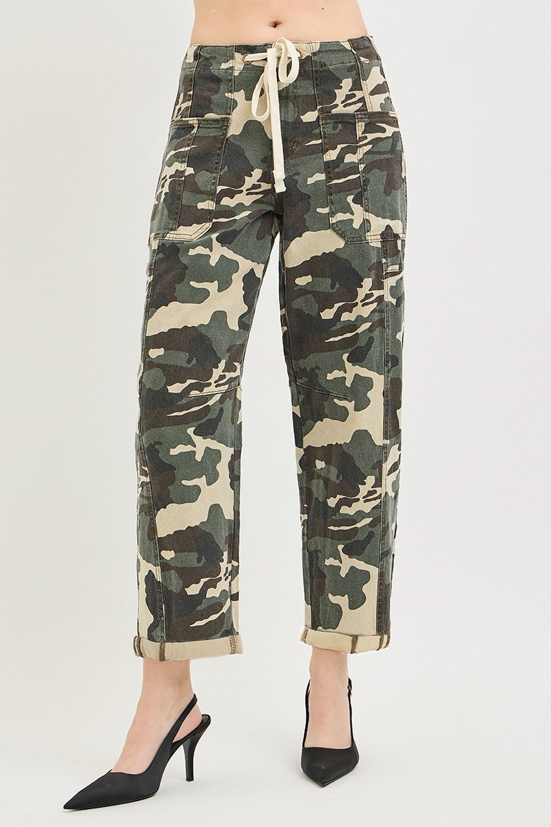 Camo Barrel Jeans