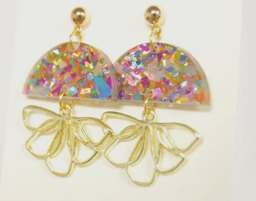 Confetti Flower Earrings