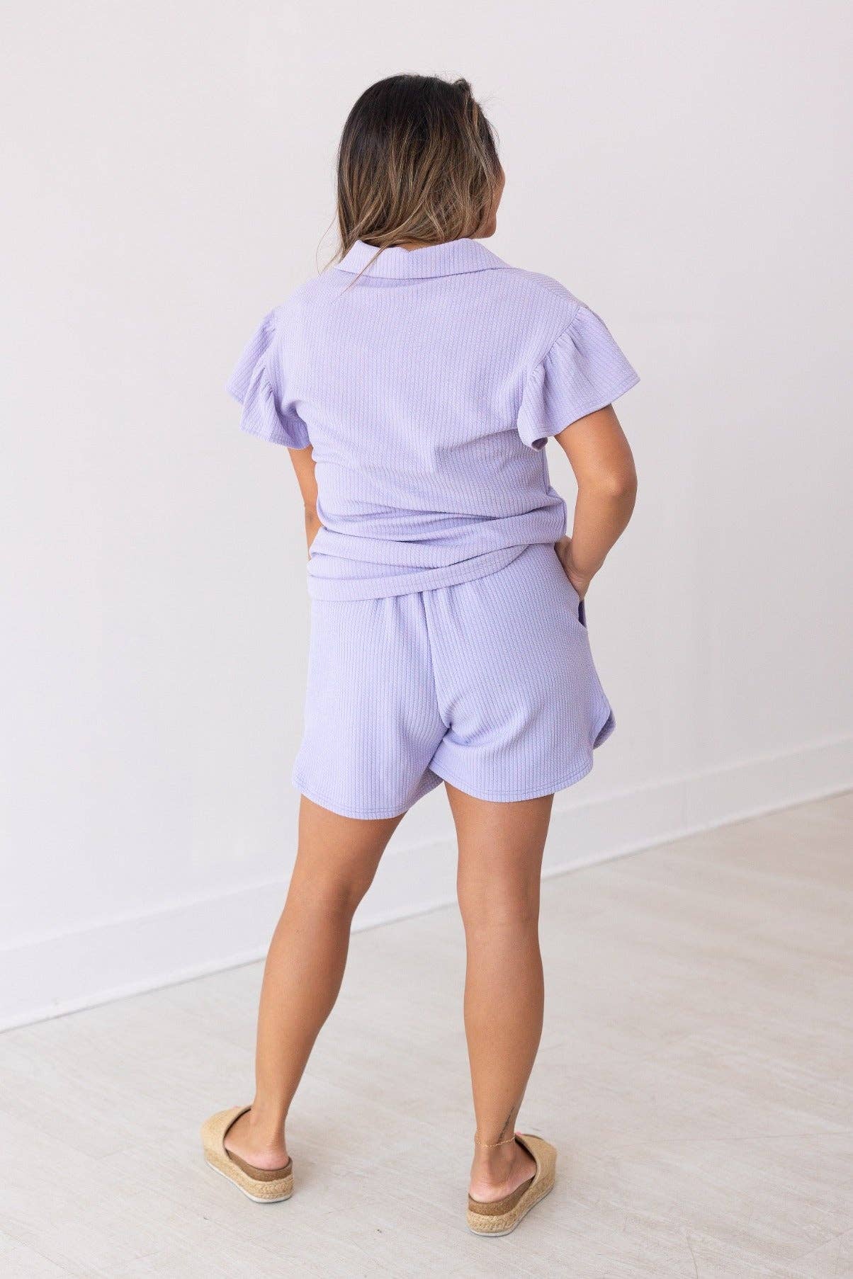 Lilac Flutter Sleeve Set