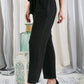 SOLID CASUAL WIDE PANTS WITH WAIST BAND