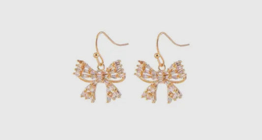 Bow Fishhook Earrings