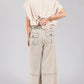 MINERAL WASHED TERRY KNIT PANTS
