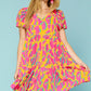 Abstract Print Dress