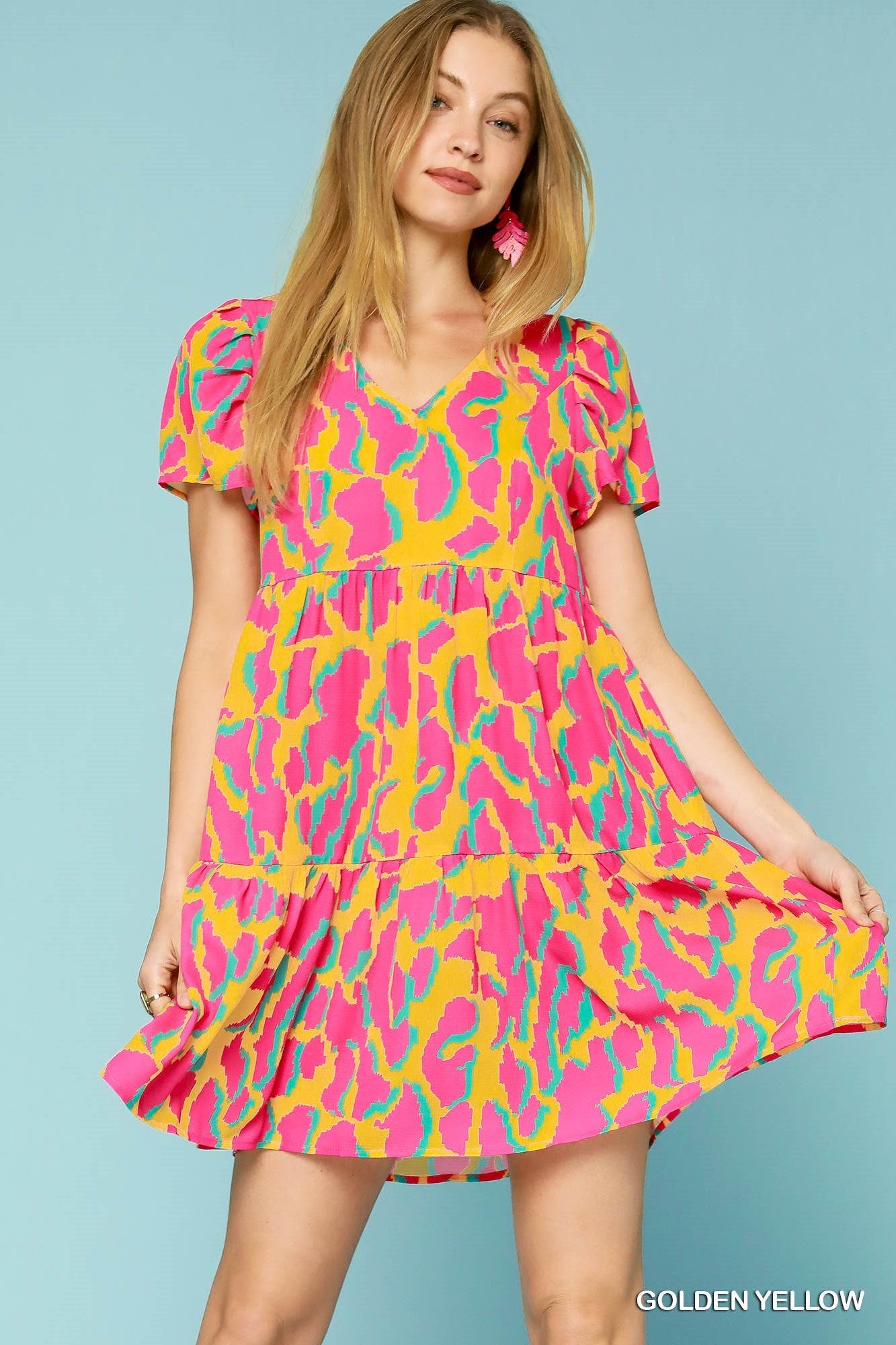 Abstract Print Dress