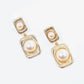 Gold & Pearl Drop Earrings