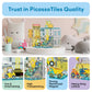 PicassoTiles 45pc Construction Magnetic Tile Building Set