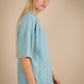NT12086X-PLUS SIZE Mineral Washed Ribbed Knit Casual Top