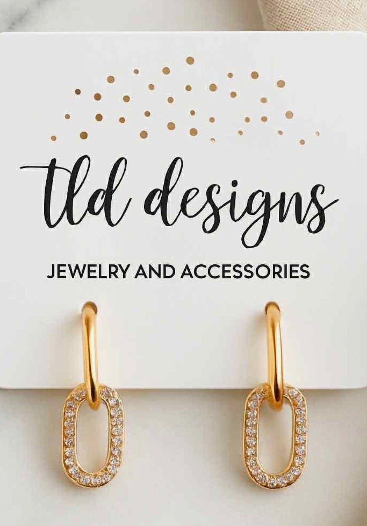 Glam Link Earrings